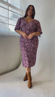 Plum Ivy Floral Sophie Dress