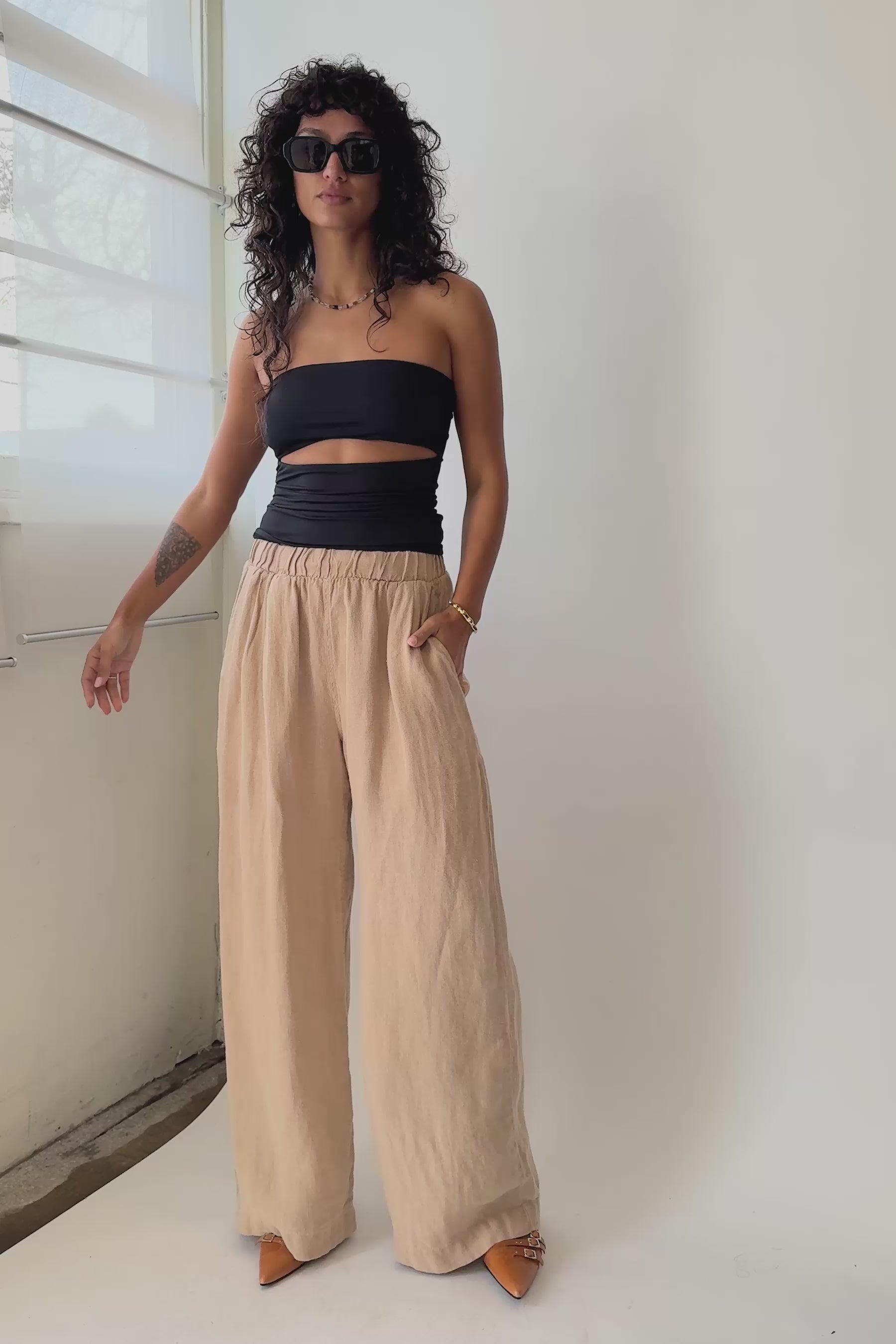 Black Farra Tube Top