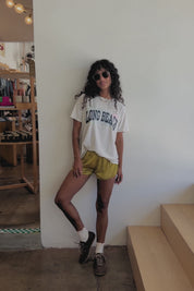 White LB Varsity Tee