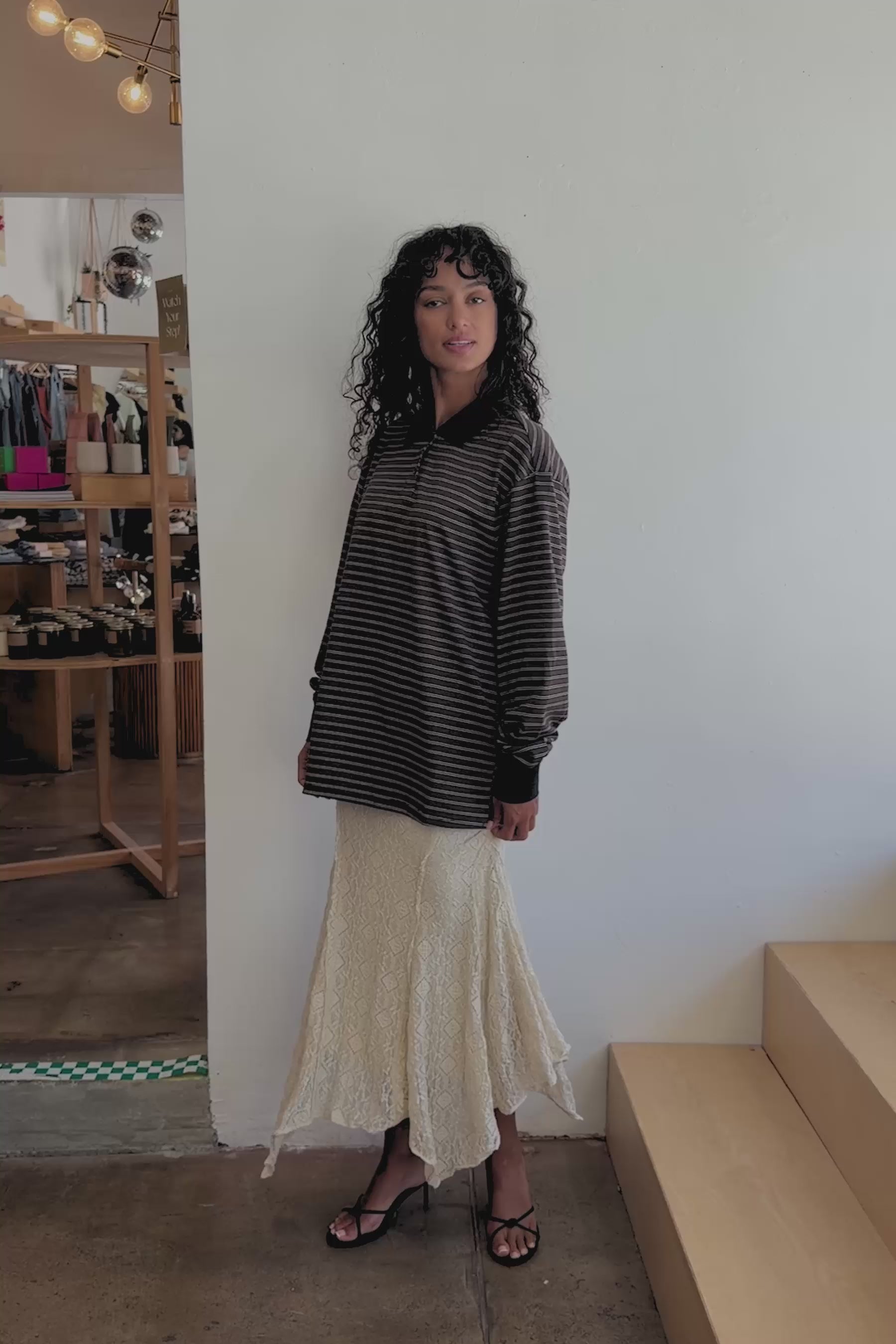 Stripe Sam Oversized Polo
