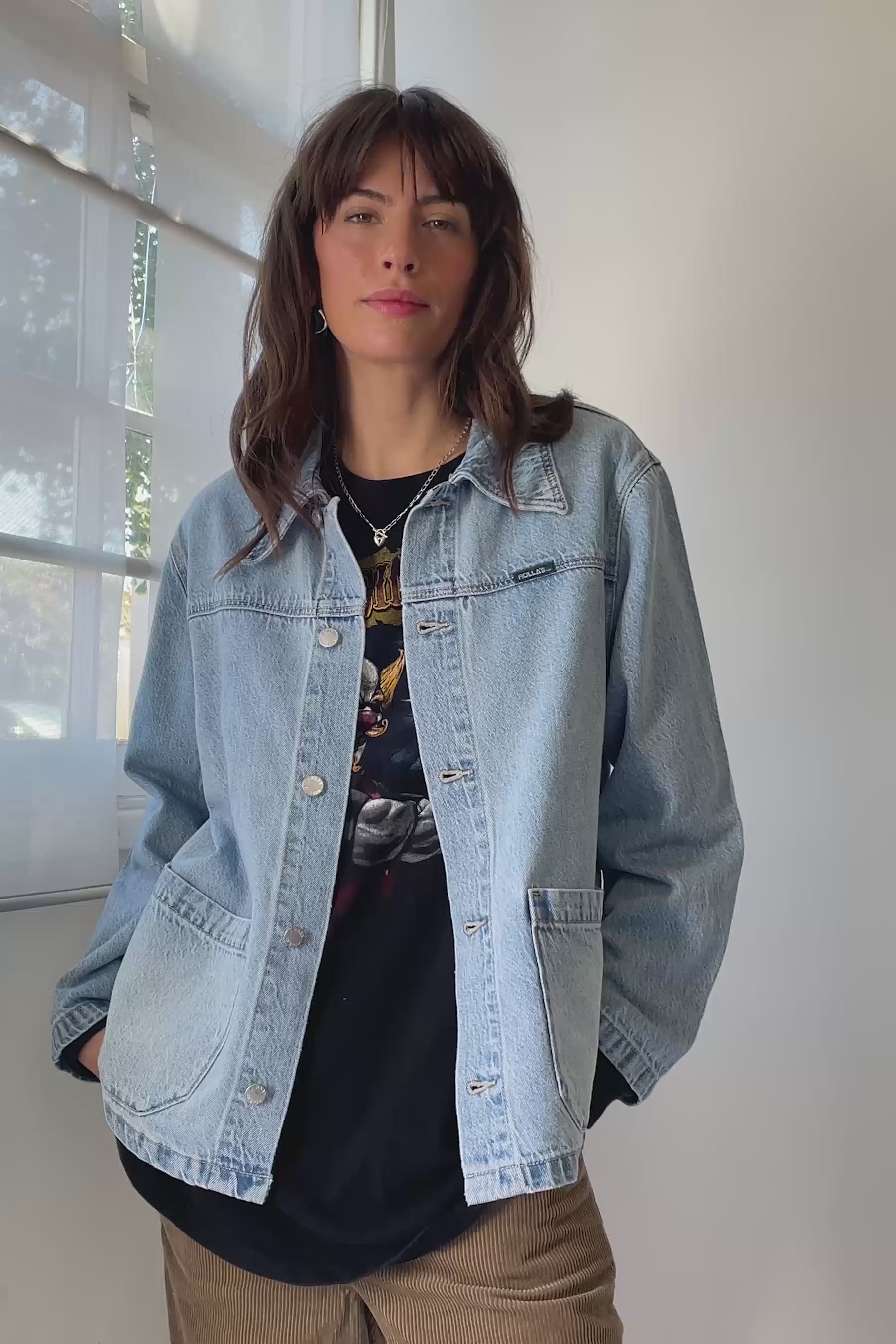 Light Vintage Blue Worker Jacket