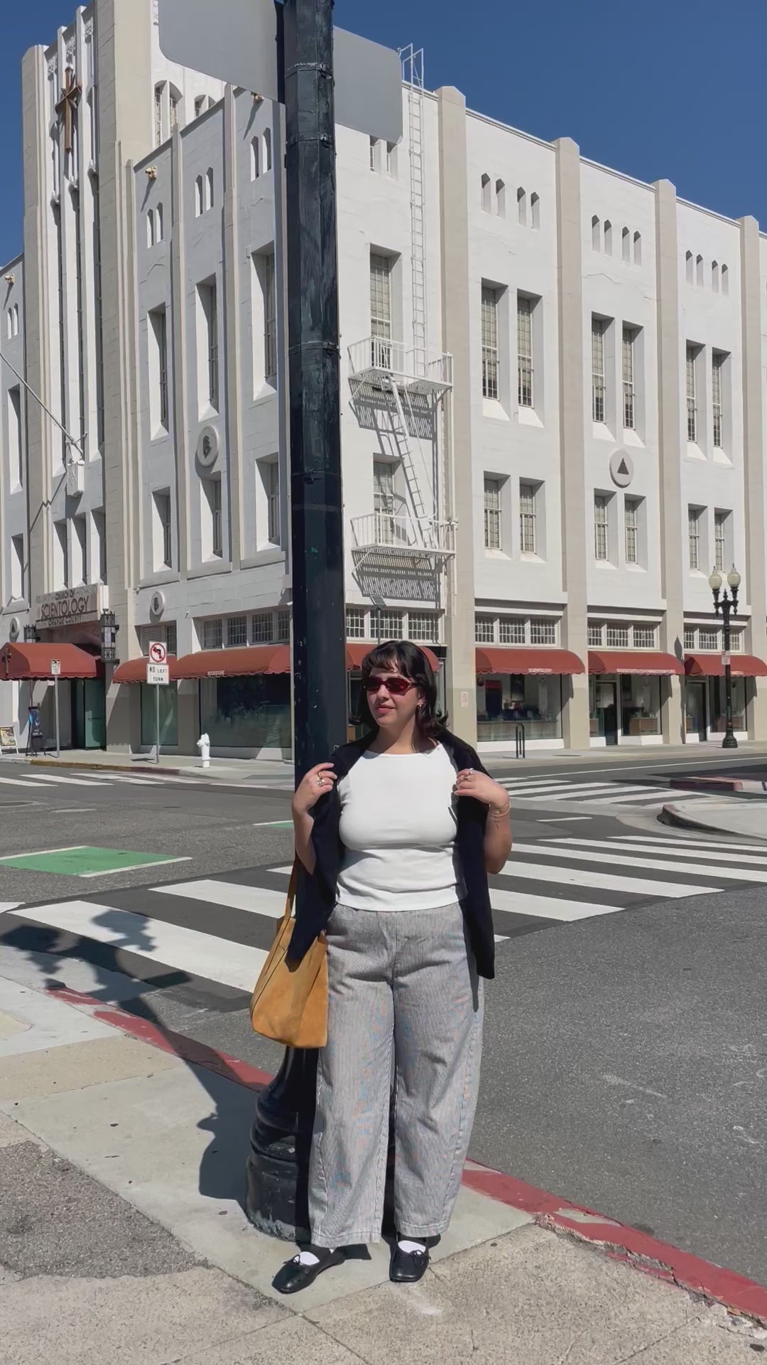 Blue Stripe Arc Pant