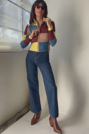 Moonstone Sahn Zipper Cardigan