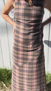 Blurry Check Elska Dress