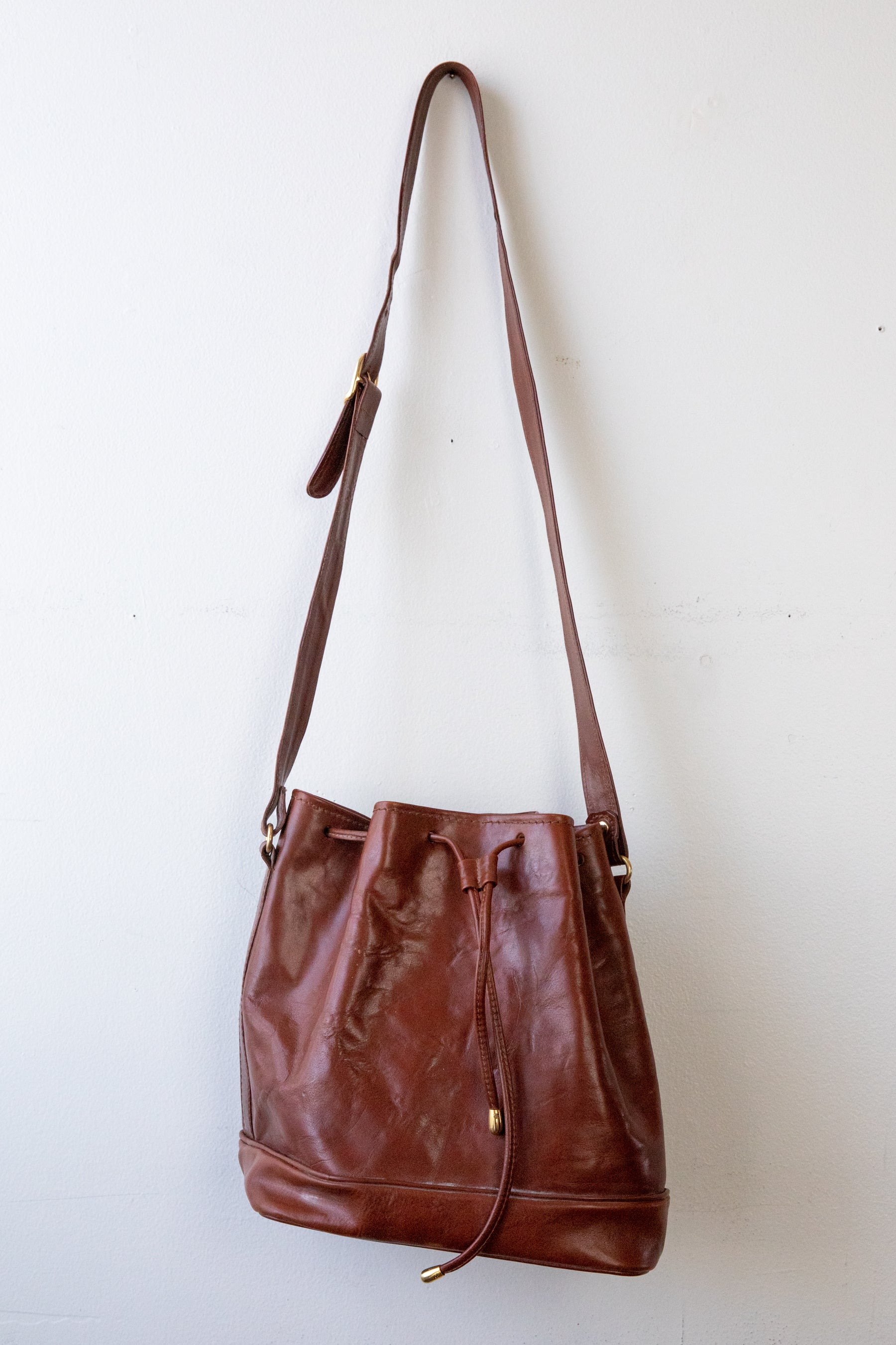 Rust Italian Leather Crossbody