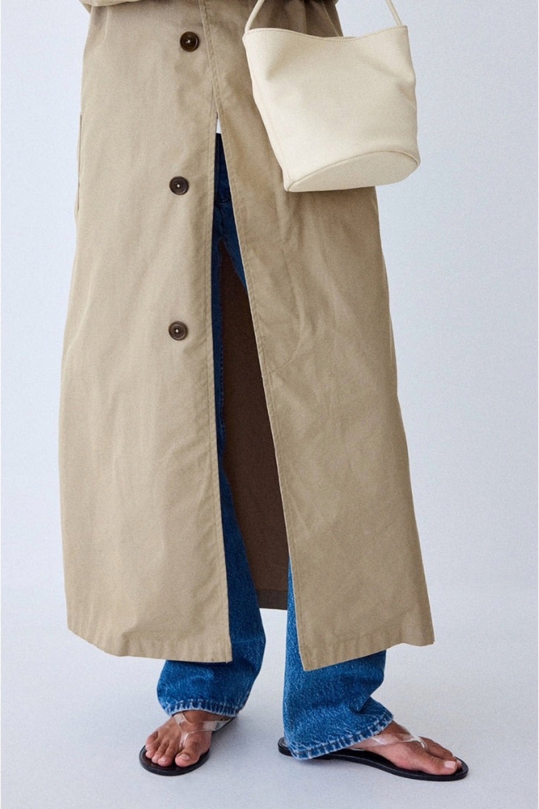 Clear Black Olsen Sandal