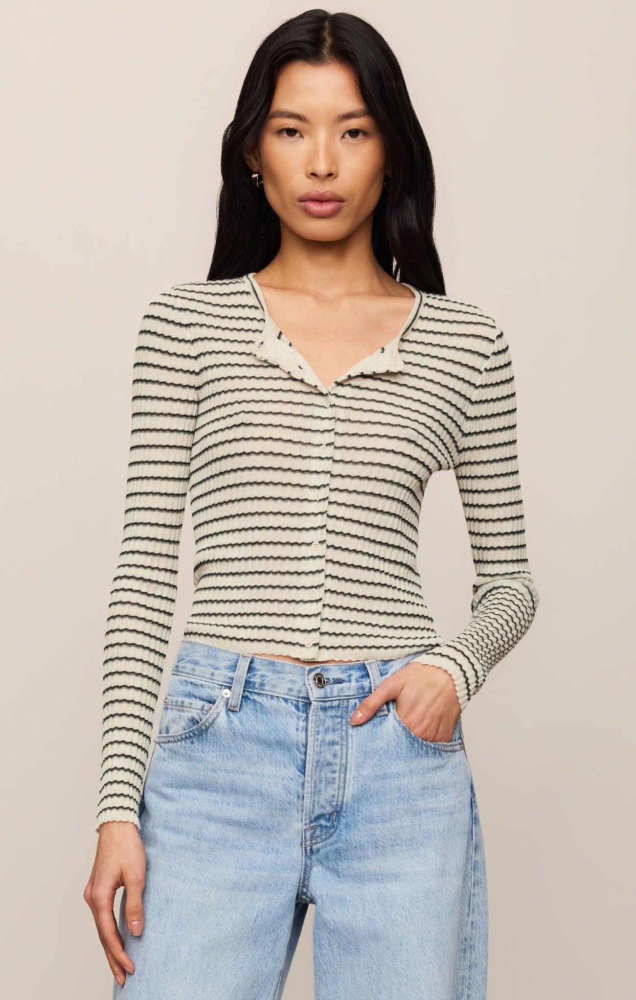 Chalk Rosanna Stripe Cardi