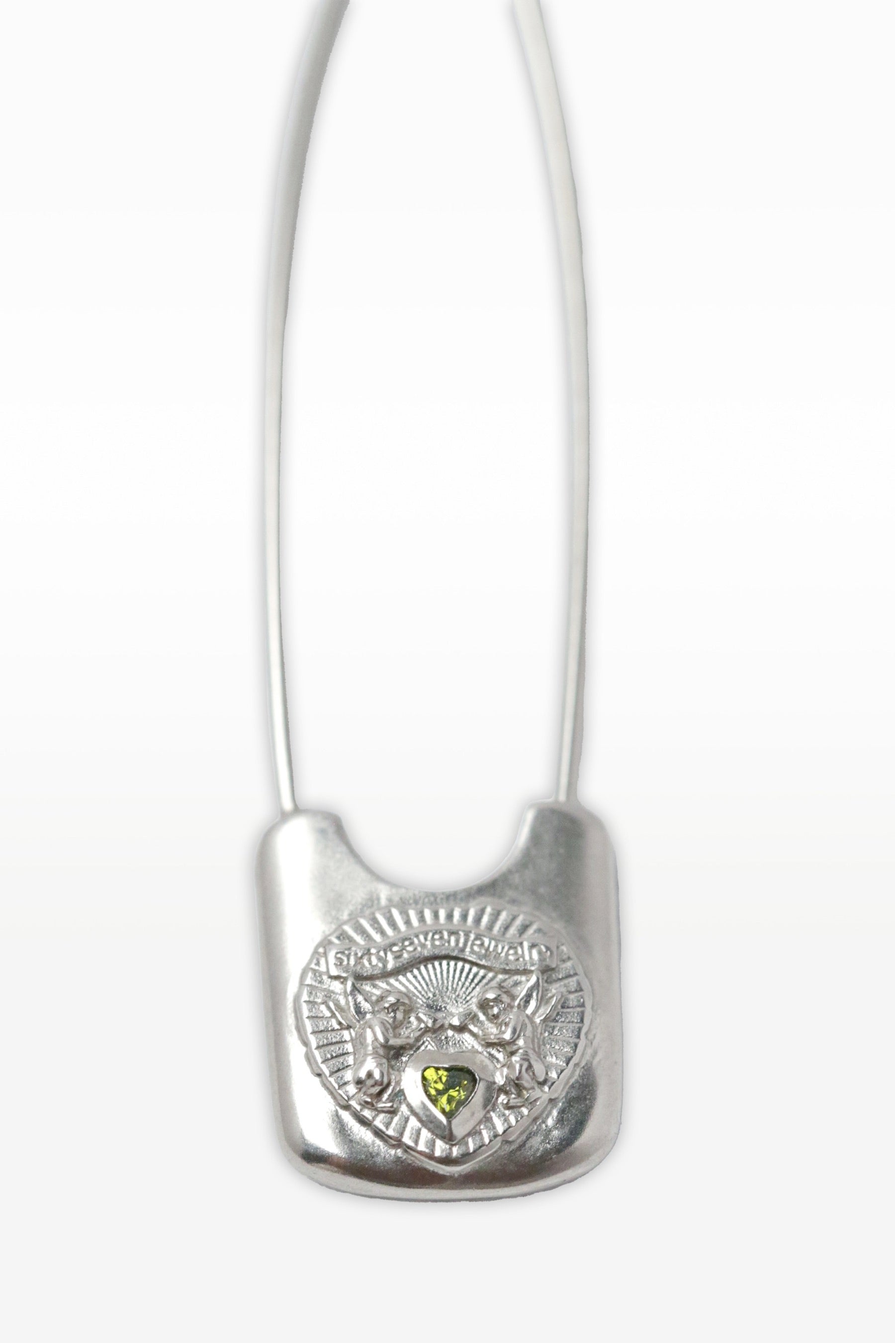 Silver Safety Pin Earrings