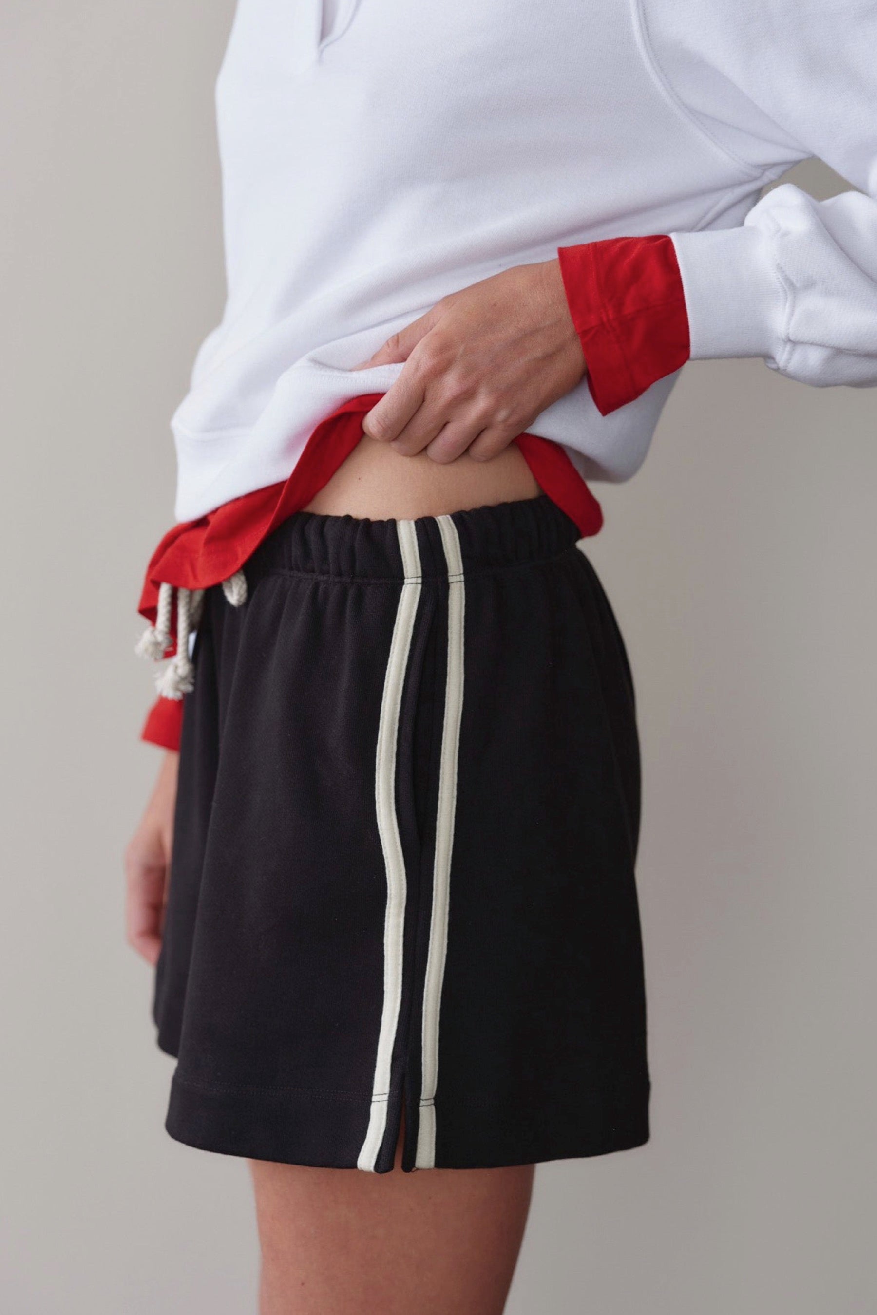 Jet Stripe Eco Terry Short