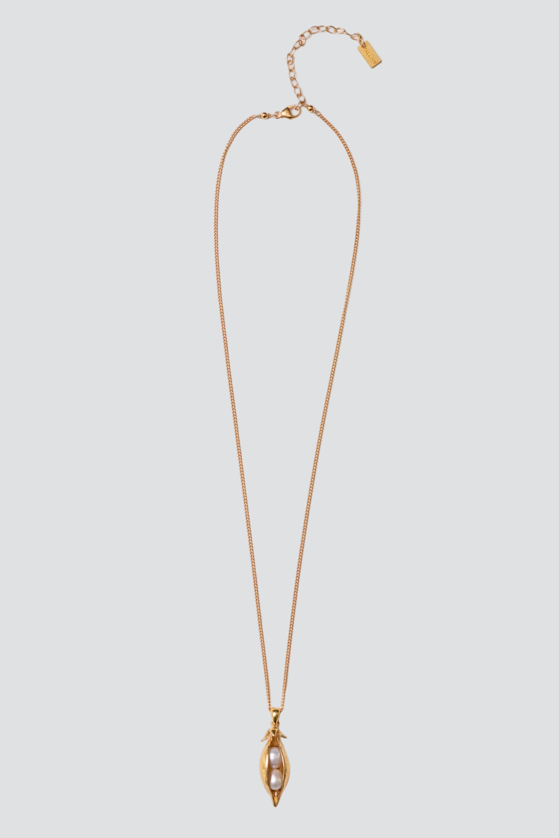 Gold Peapod Necklace