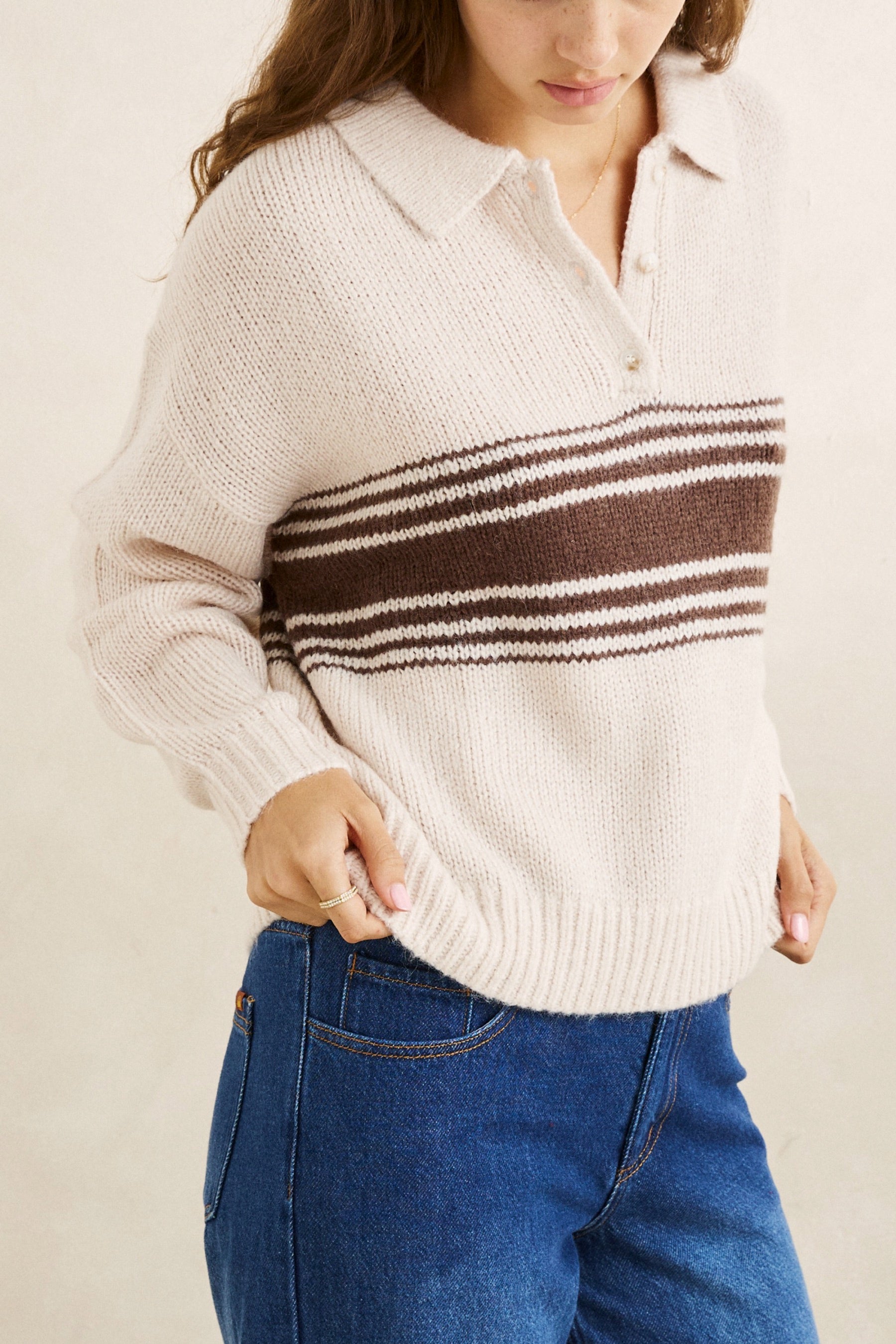 Strata Collared Jumper