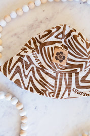 Brown Boogie Wave Bucket Hat