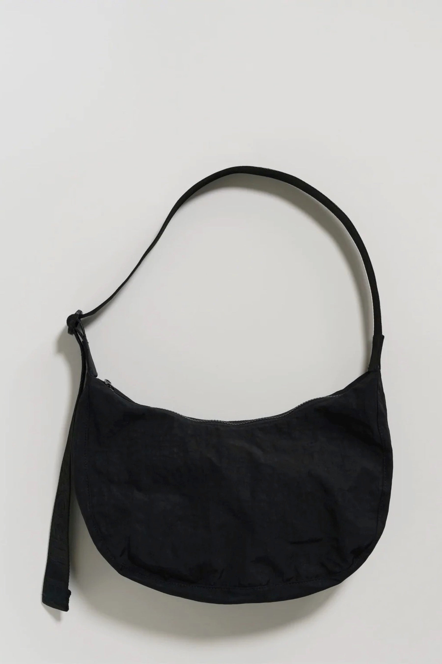 Black Medium Crescent Bag