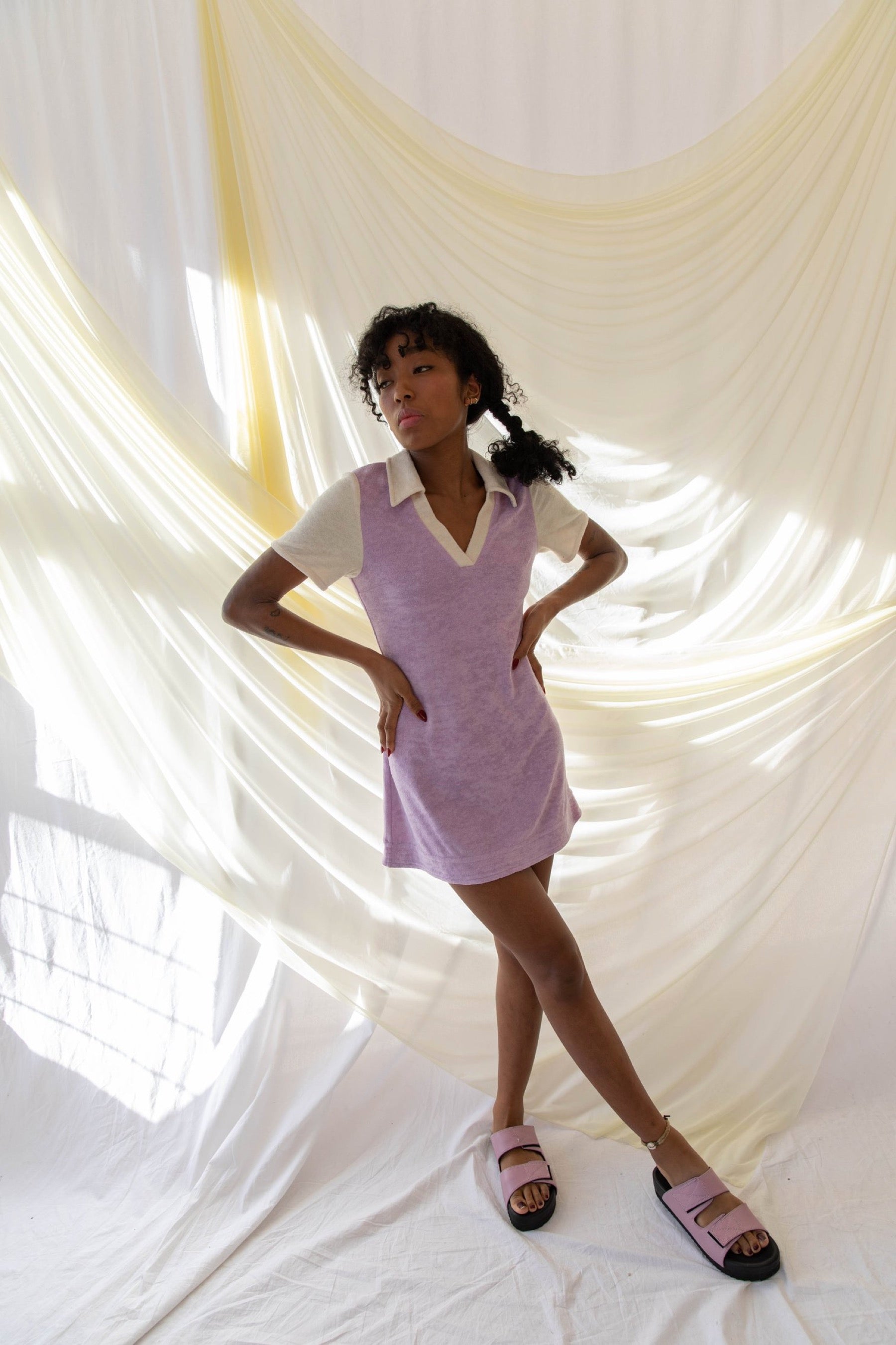 Lilac Terry Tennis Dress