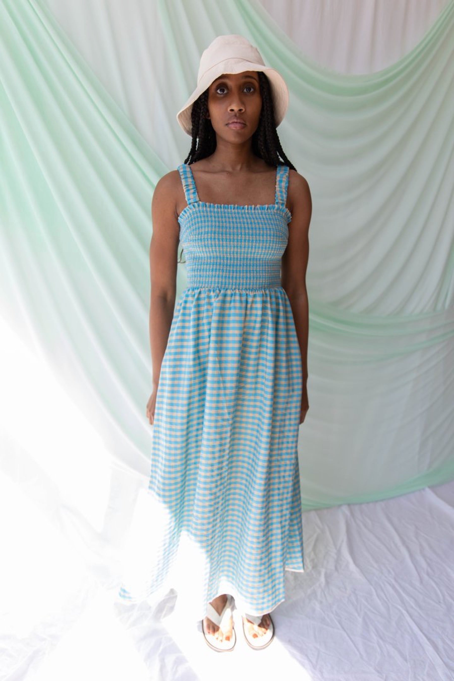 Crayola Cerulean Kasi Dress