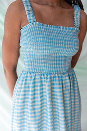 Crayola Cerulean Kasi Dress