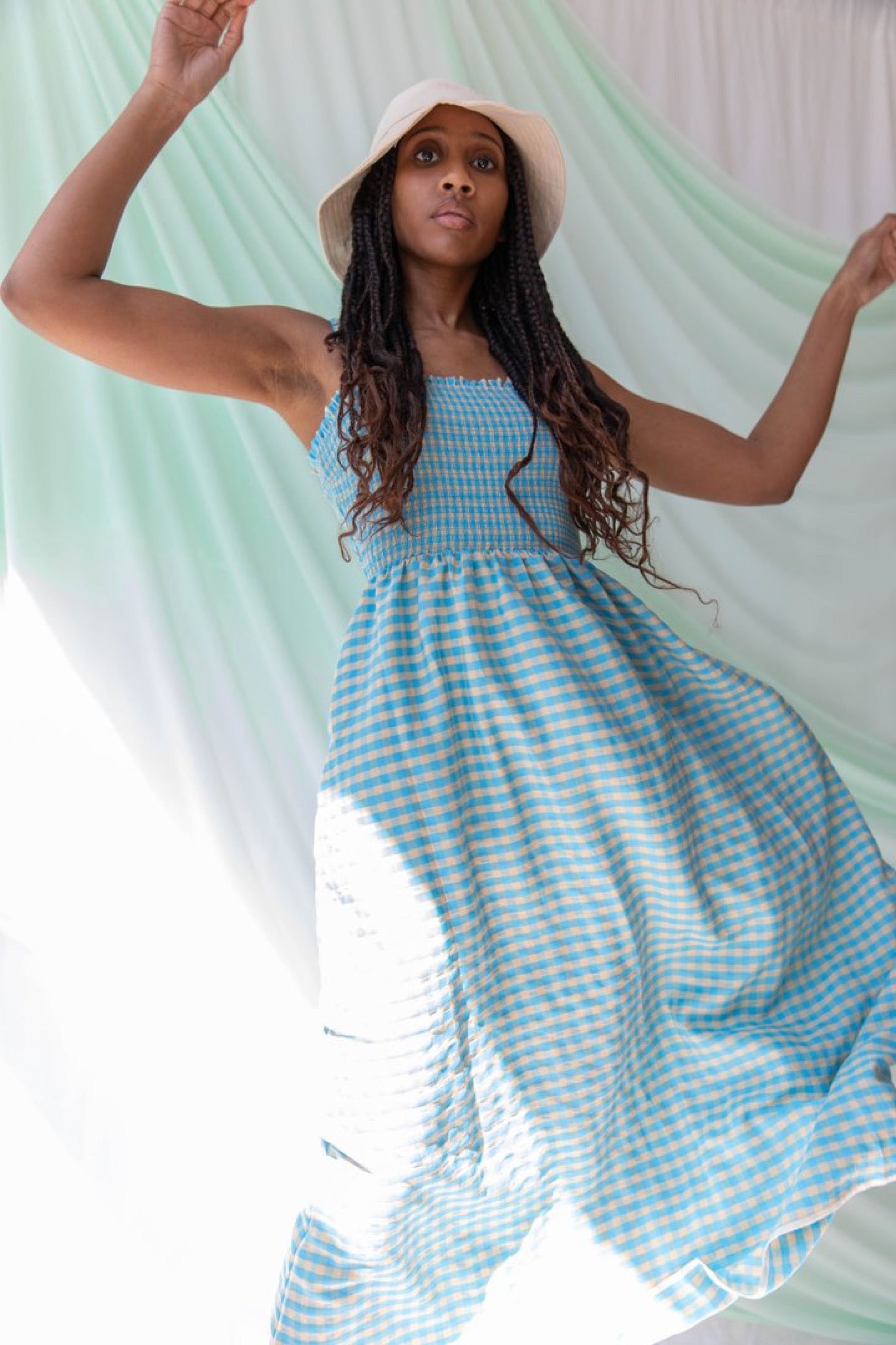 Crayola Cerulean Kasi Dress