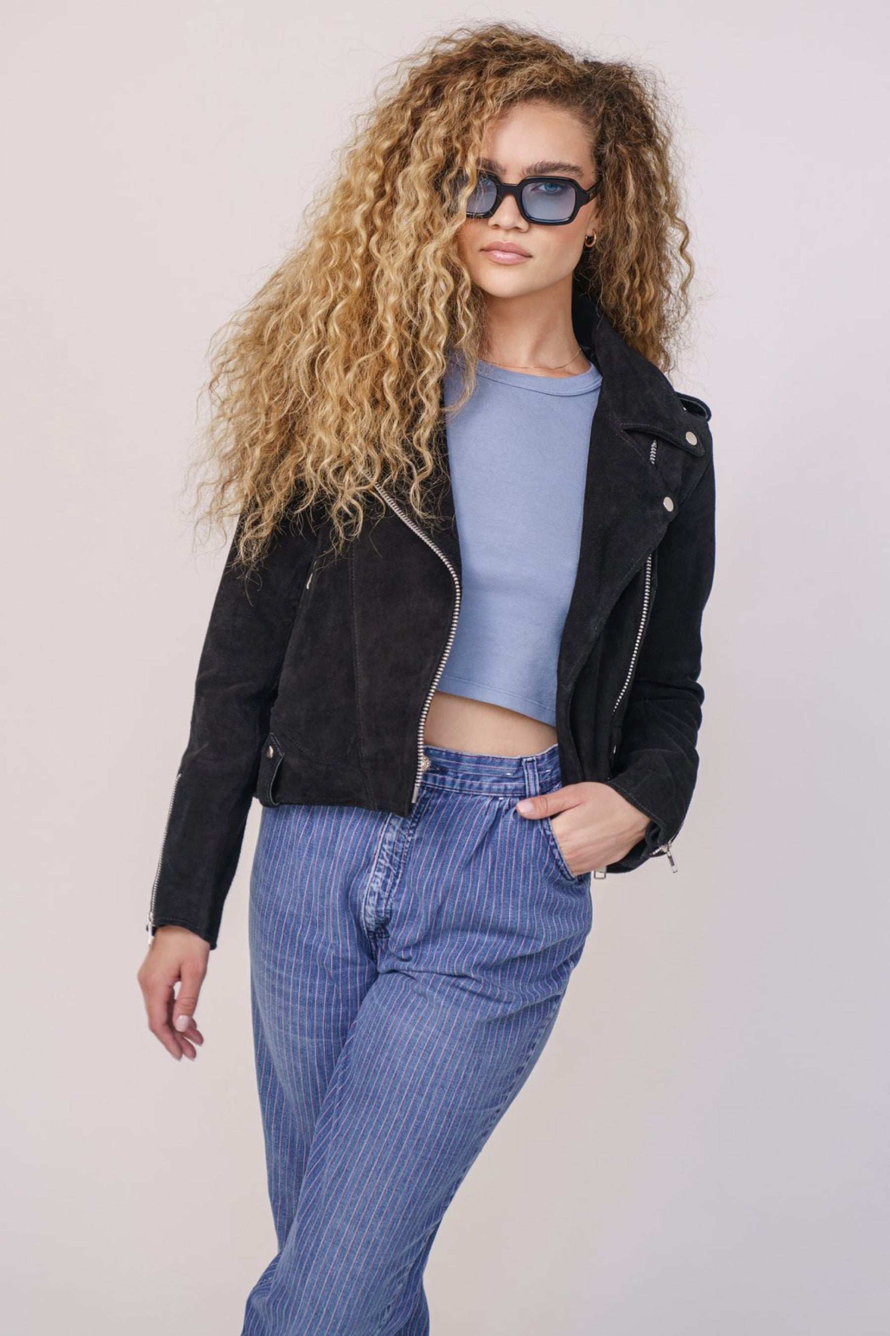 Black Afterglow Suede Jacket