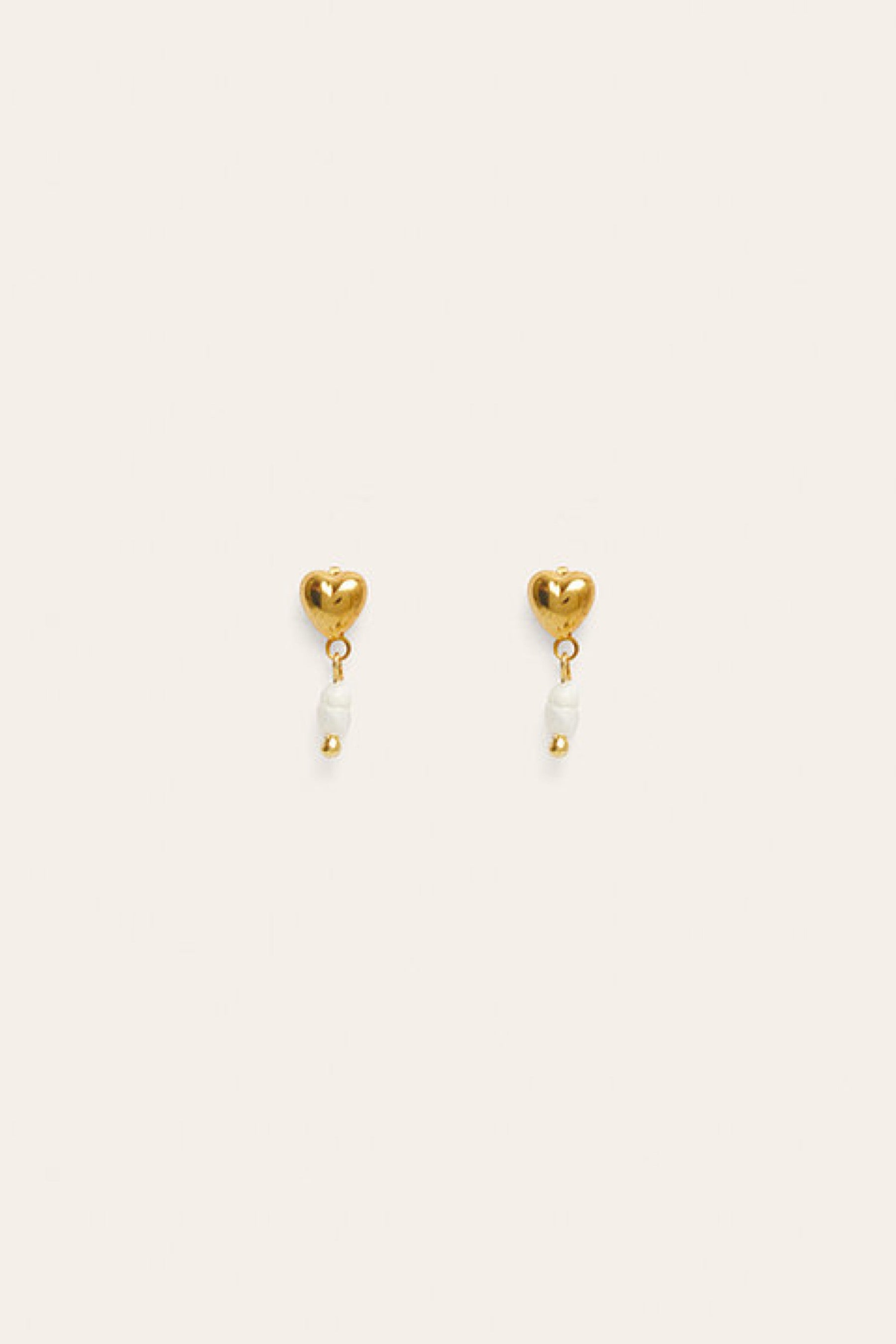 Gold Baby Heart Studs