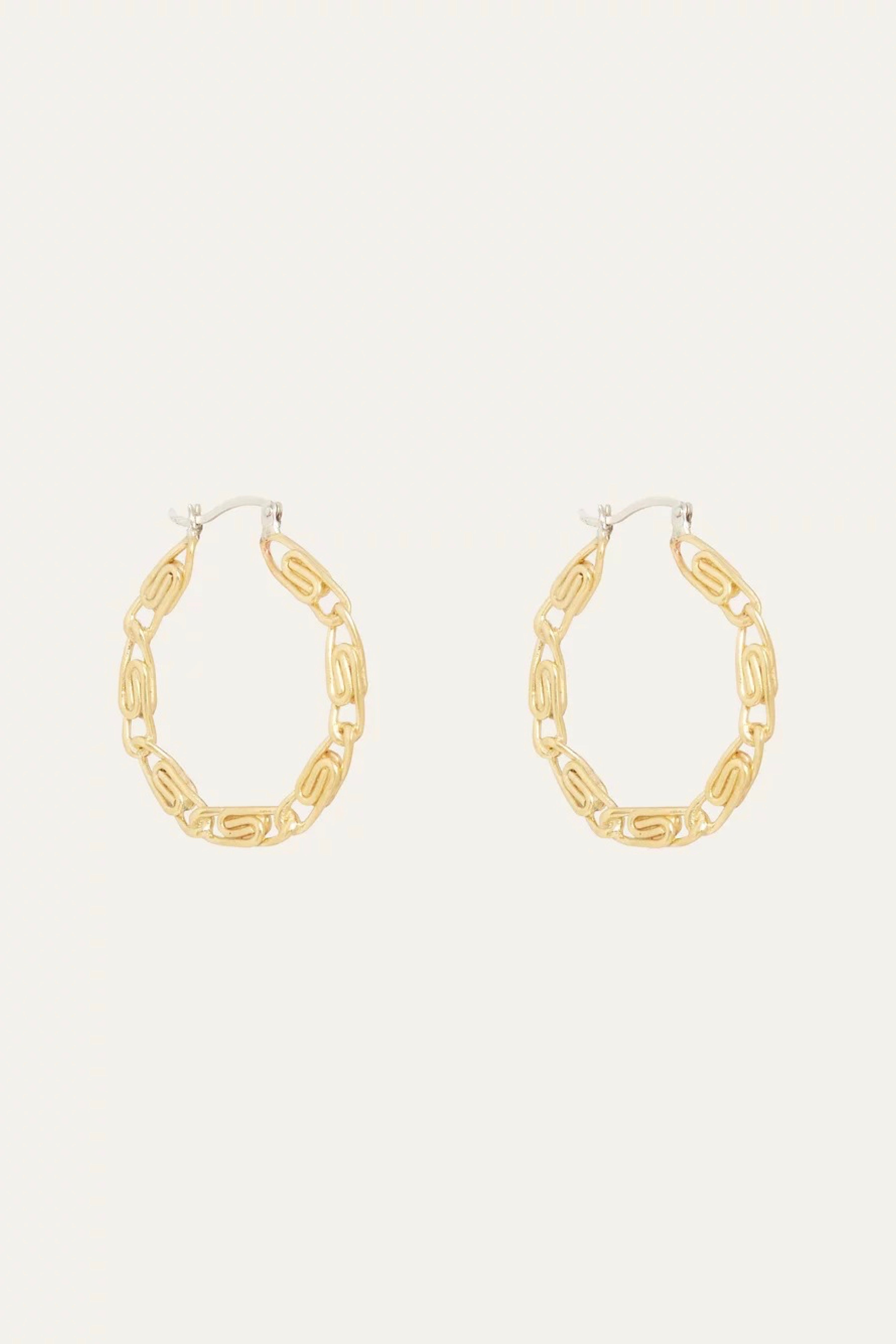 Gold Danielle Hoops