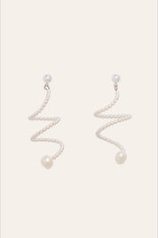 Platinum Cascade Earrings