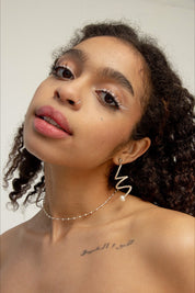 Platinum Cascade Earrings