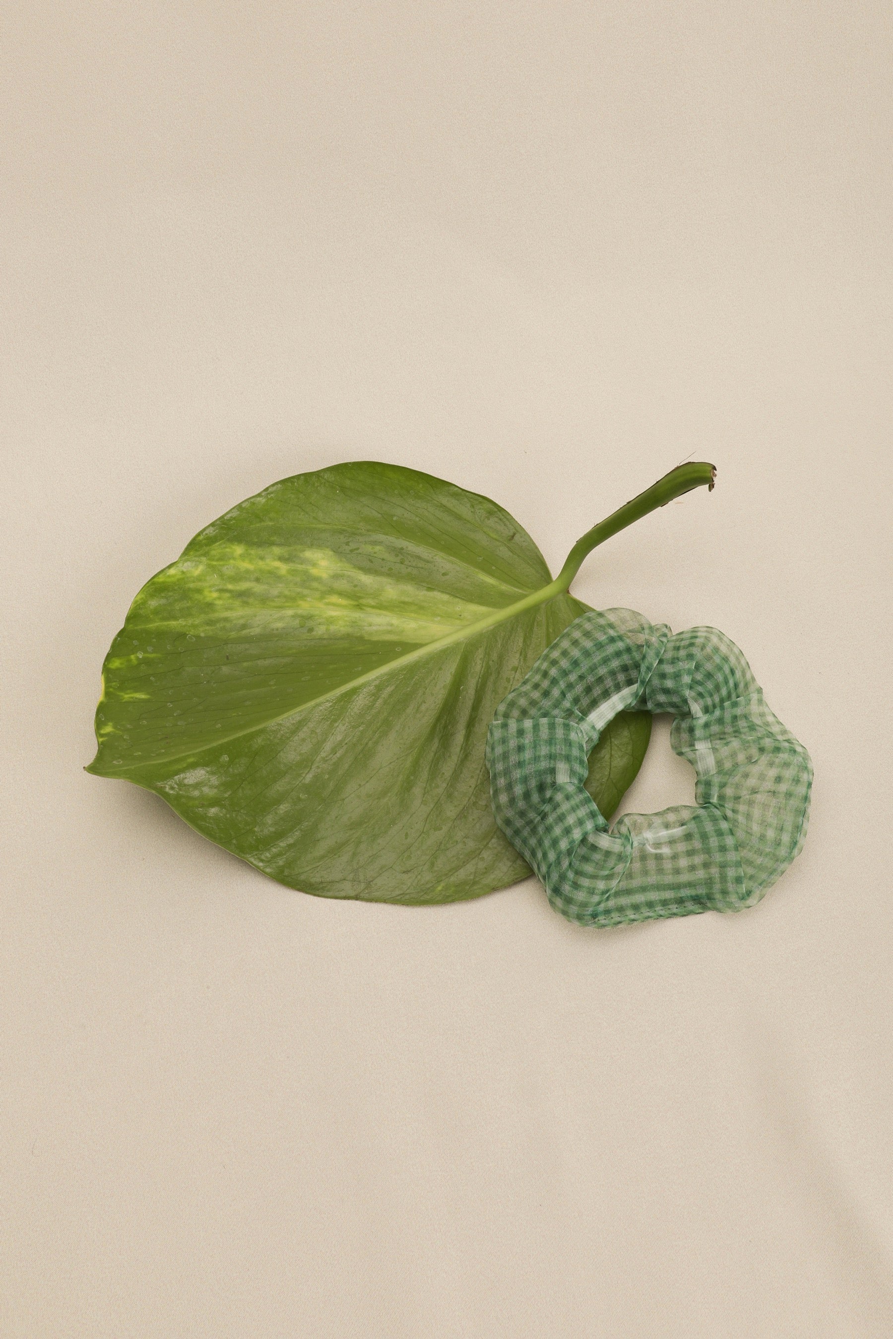 Forest Gingham Leigh Scrunchie