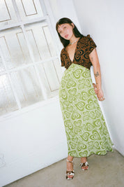 Brown+ Green Wild Hearts Grace Dress