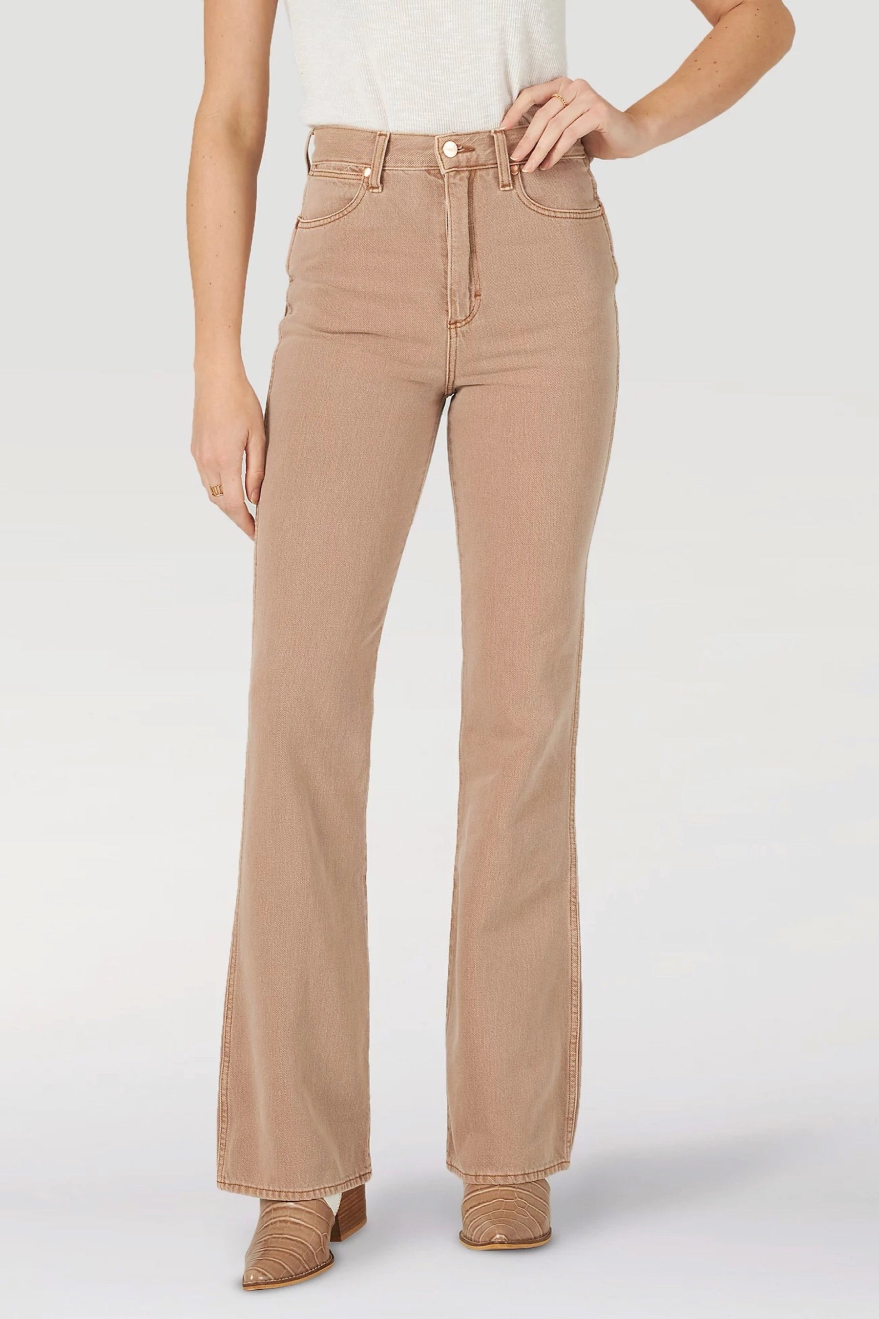 Ochre Westward High Rise Bootcut