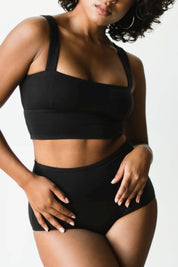 Black Square Neck Bralette