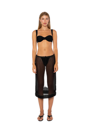 Black Myra Silk Skirt