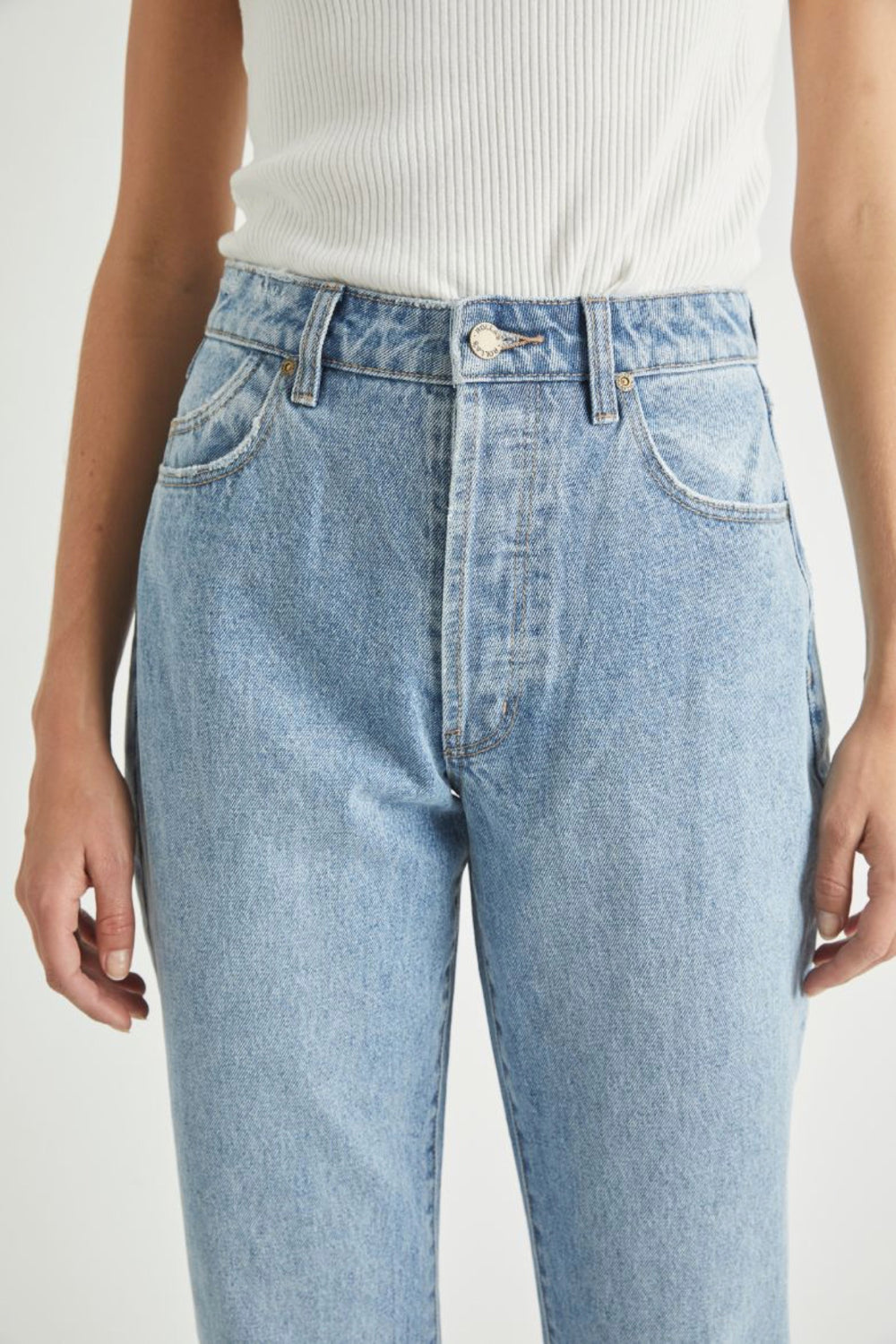 90's Blue Classic Straight Jeans