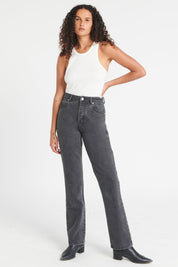 Vintage Black Classic Straight Jeans