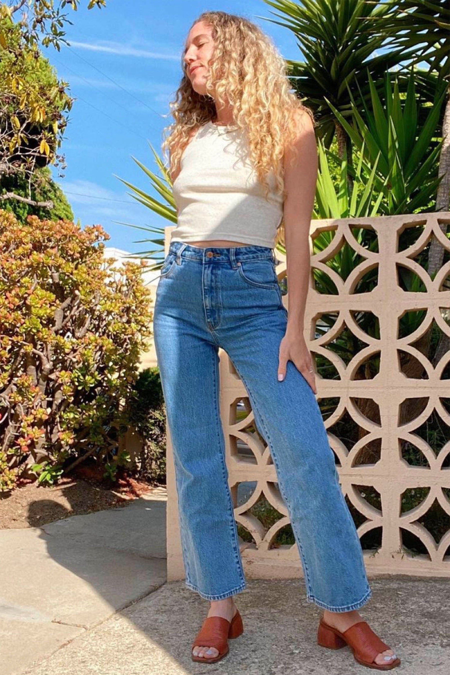 Cindy Blue Eastcoast Crop Flare