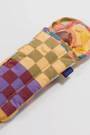 Medium Check Puffy Glasses Sleeve