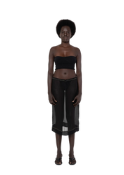 Black Myra Silk Skirt