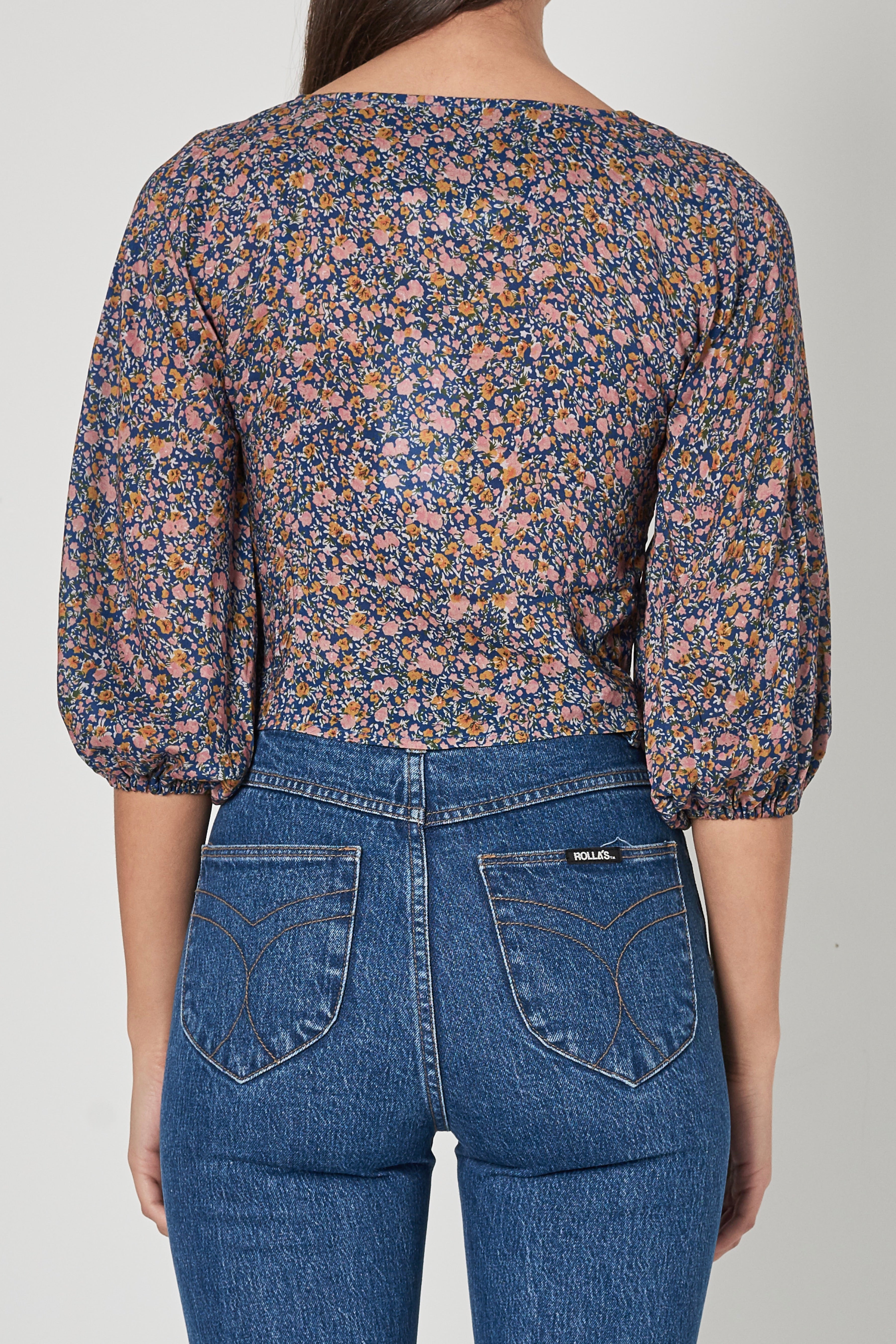 Blue Roxanne Coast Floral Blouse