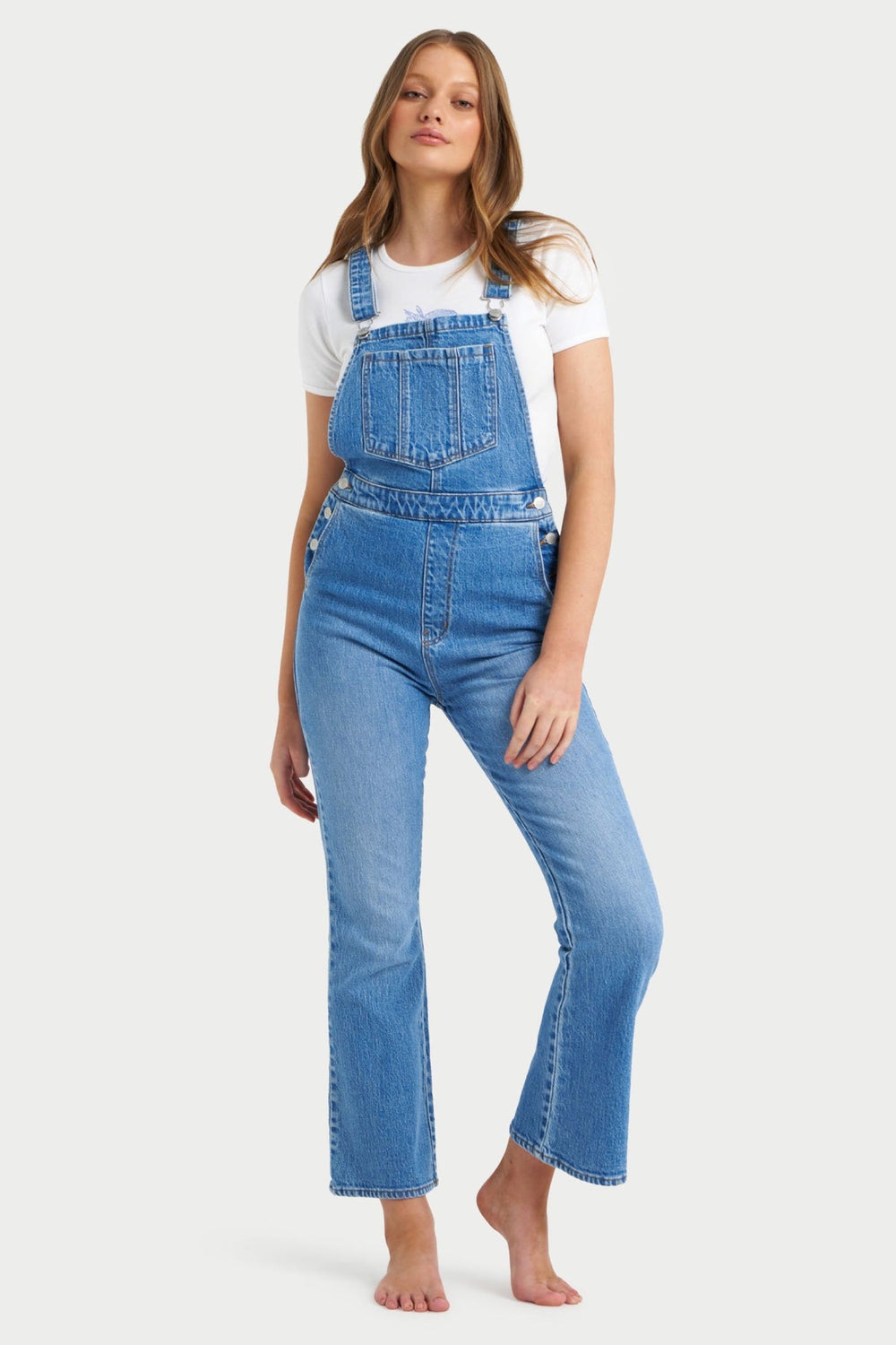 Eco Salty Blue Dusters Crop Bootcut Overall