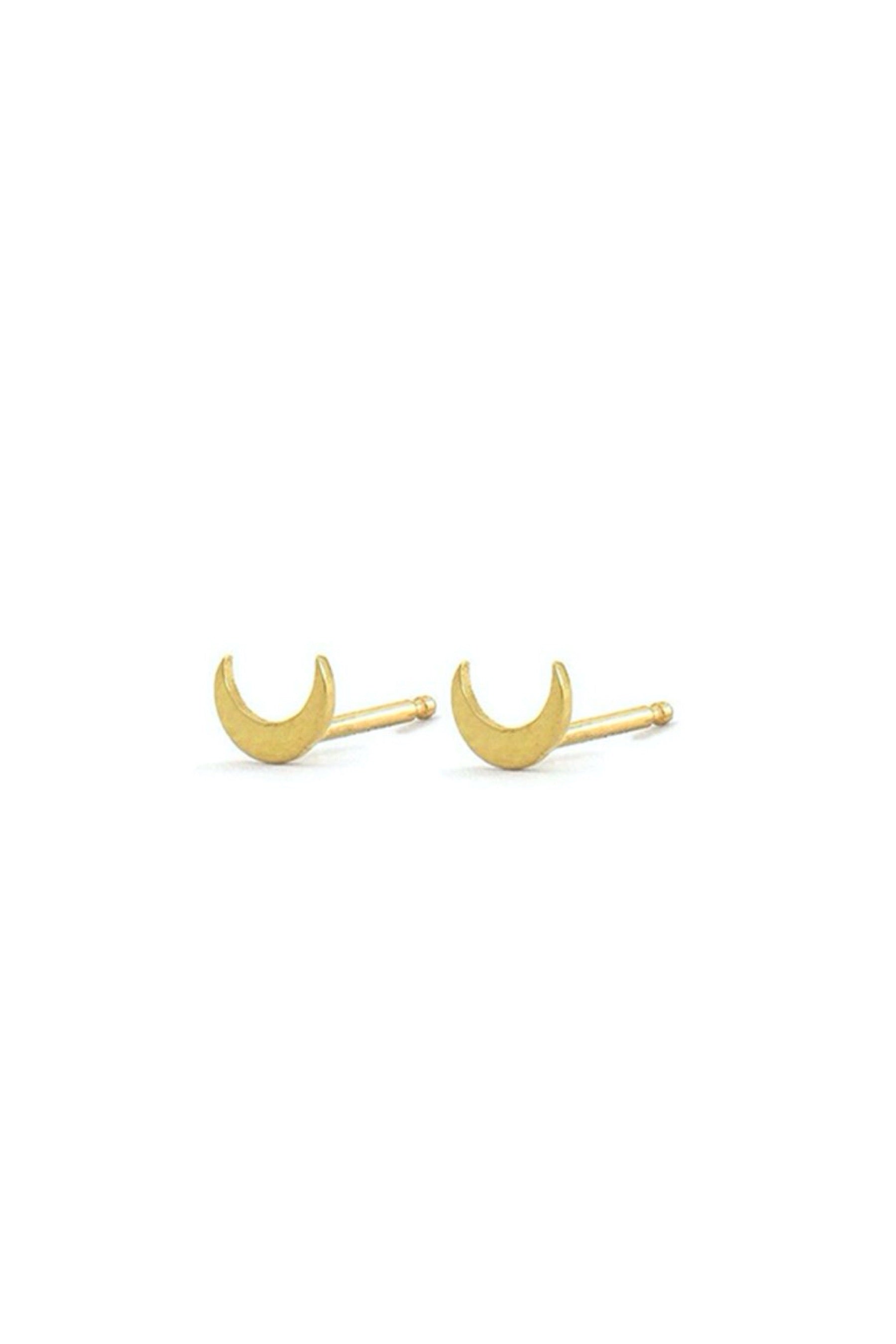 Gold Moon Studs