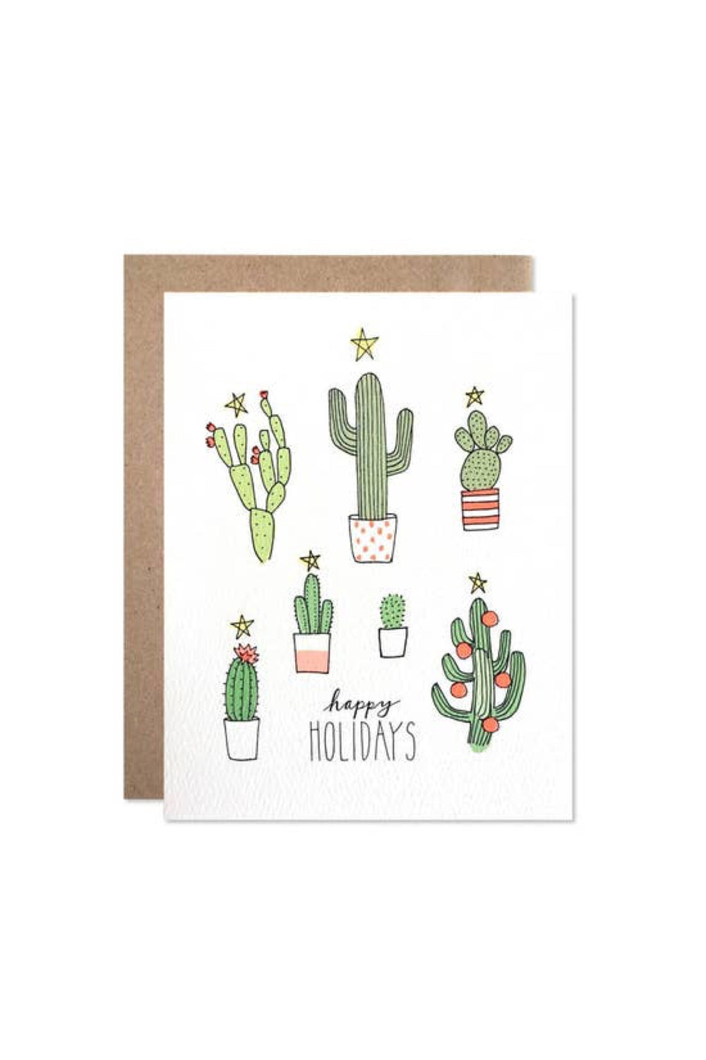 Multi Holiday Cactus Card