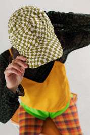 Moss Trippy Checker Baseball Cap