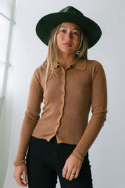Tobacco Caroline Top