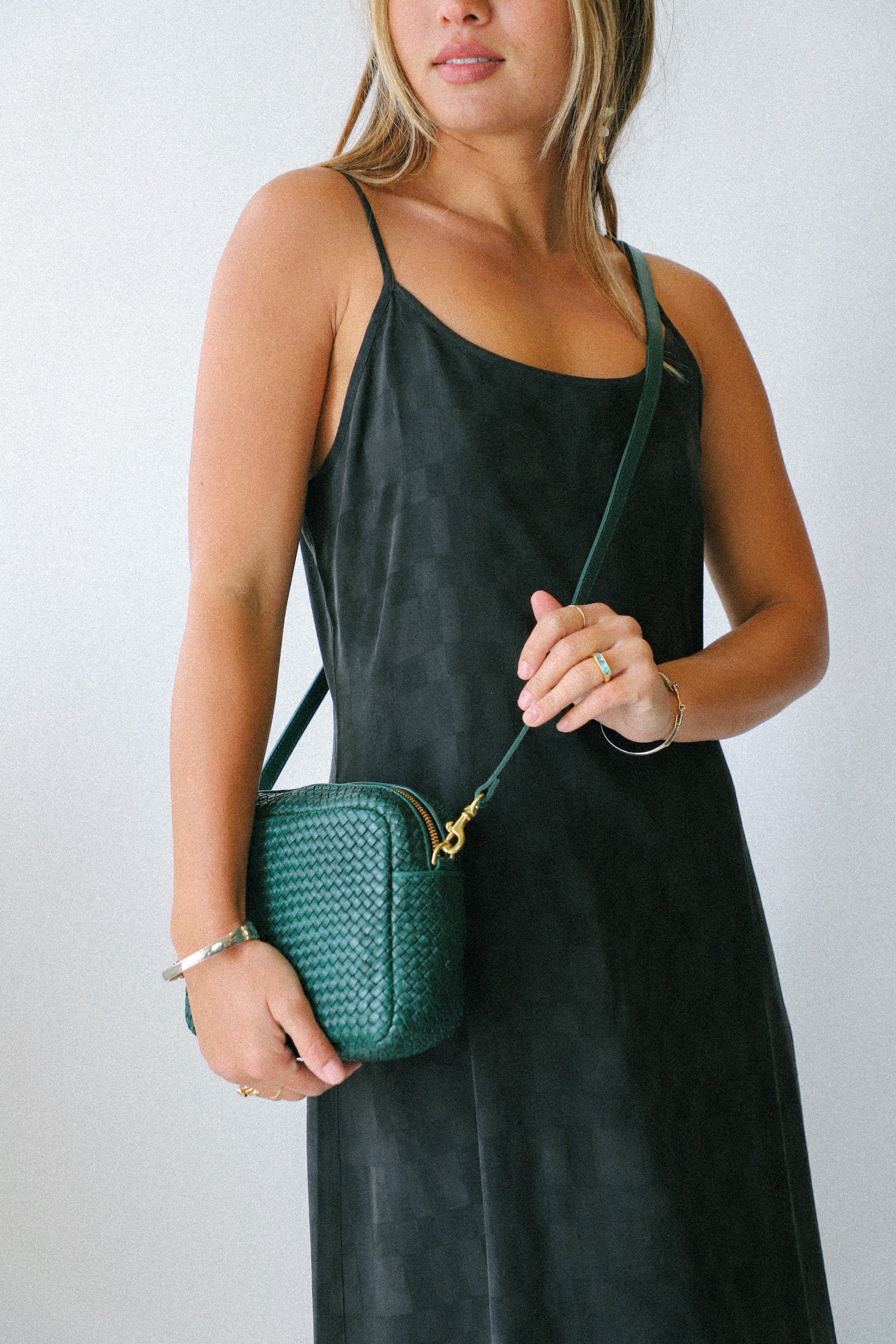 Deep Sea Woven Midi Sac