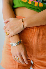Silver Ripple Bracelet