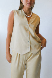 Oat Oversized Vest