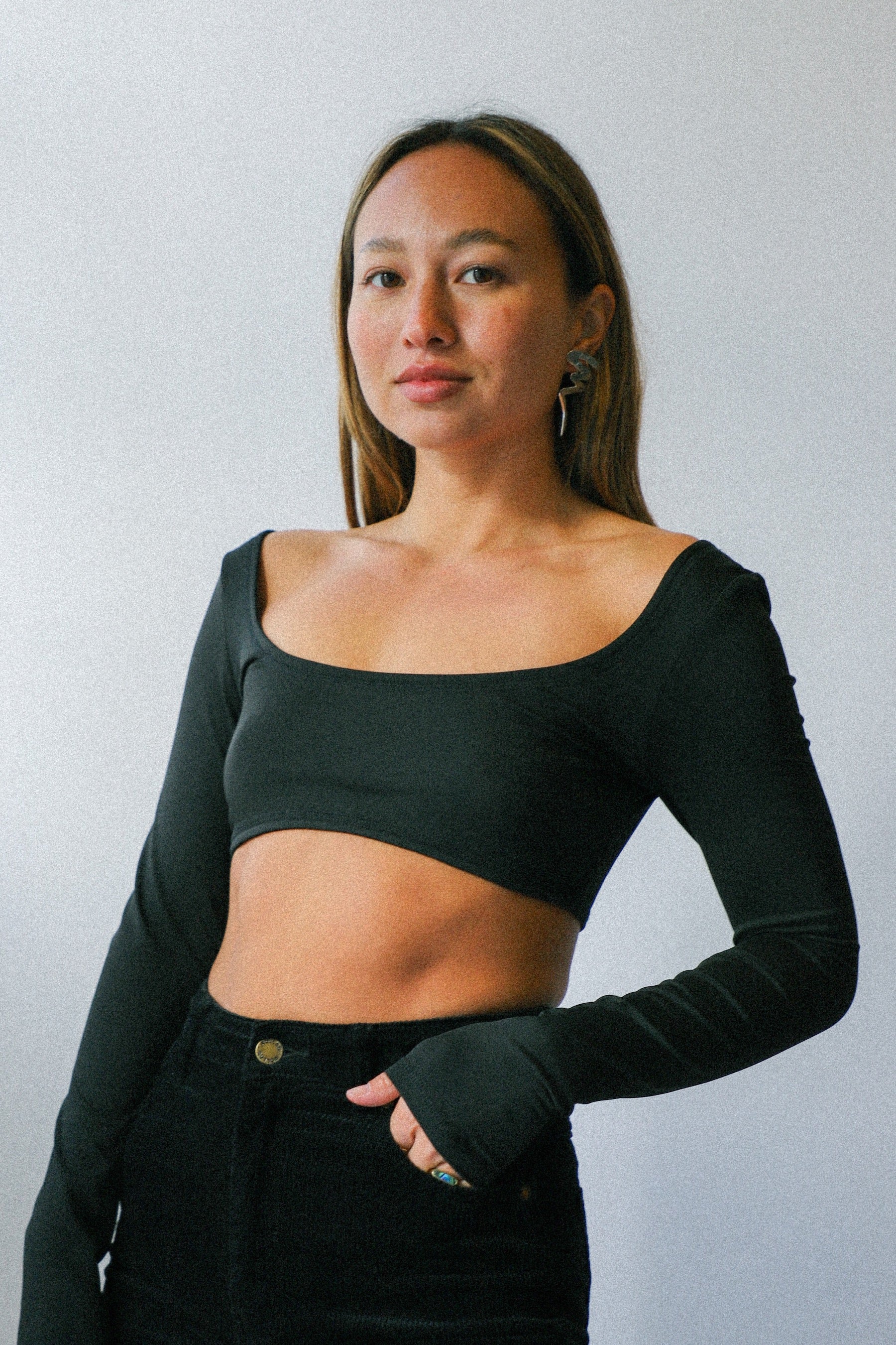 Black Ruth Crop Top