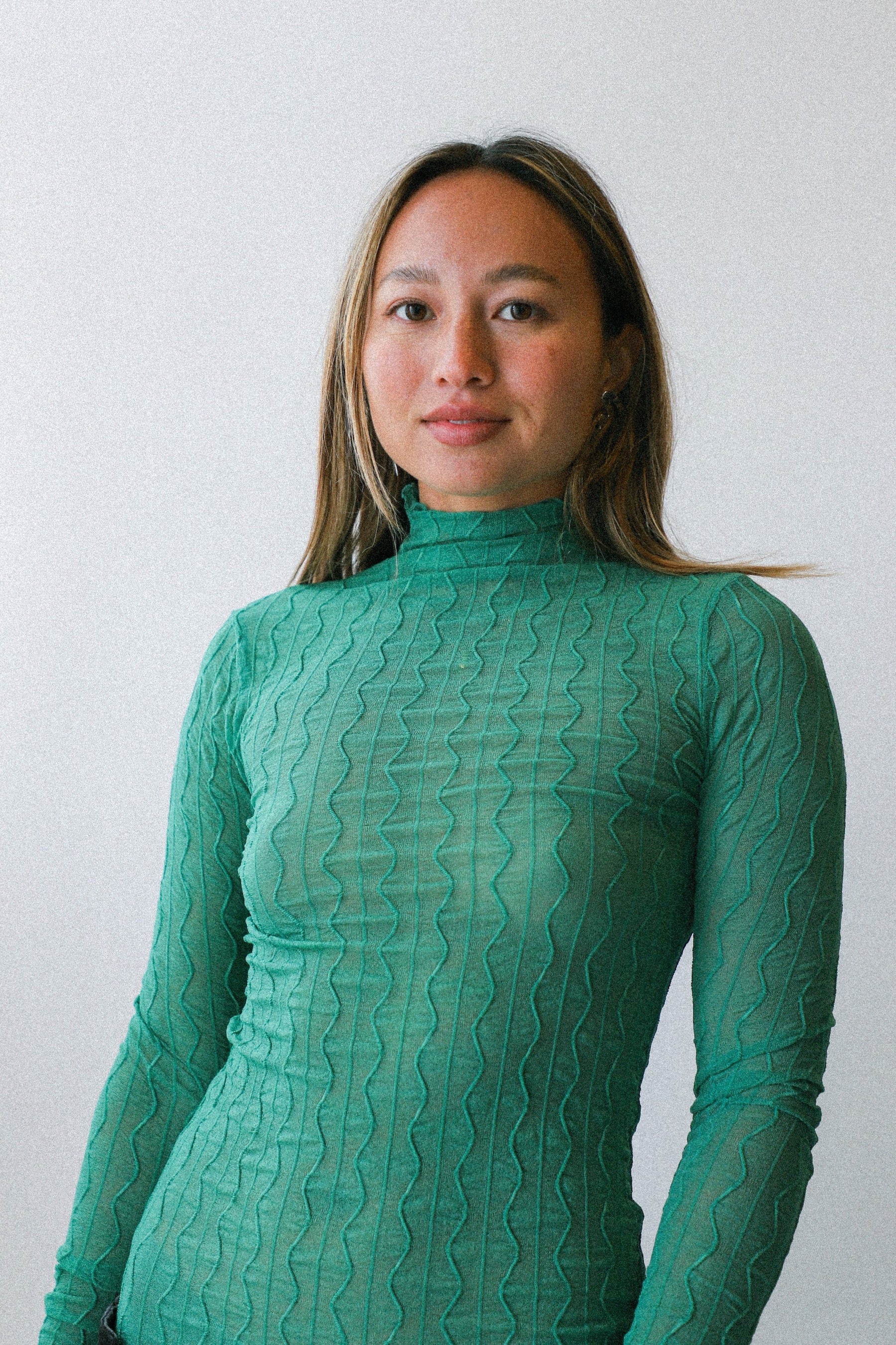 Fern Ross Mesh Thumbhole Top