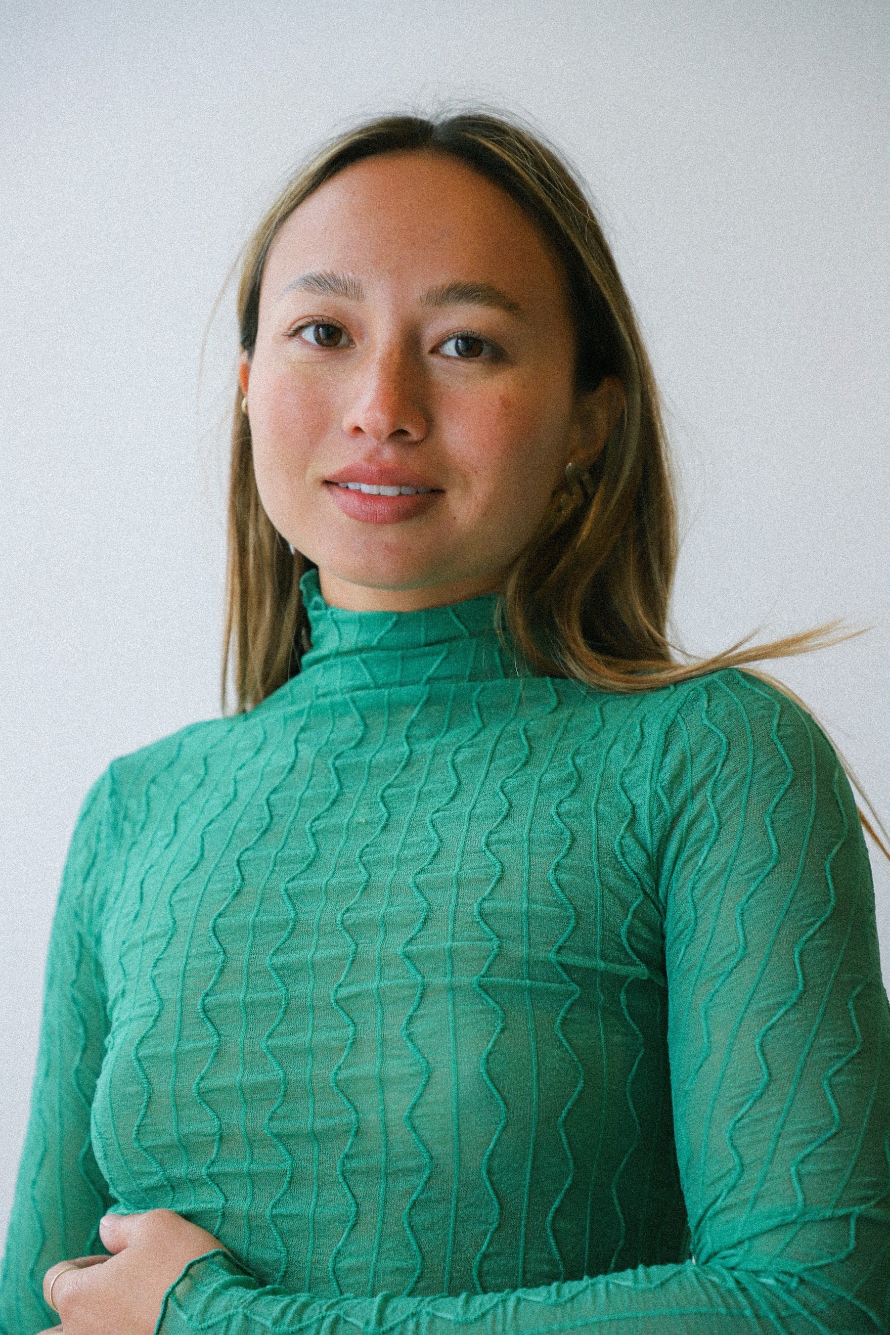 Fern Ross Mesh Thumbhole Top