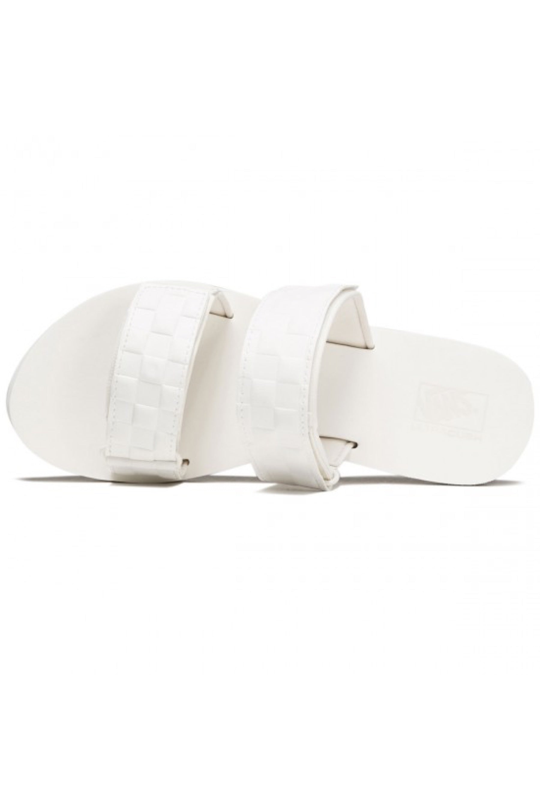Marshmallow Embossed Leather Cayucas Slide
