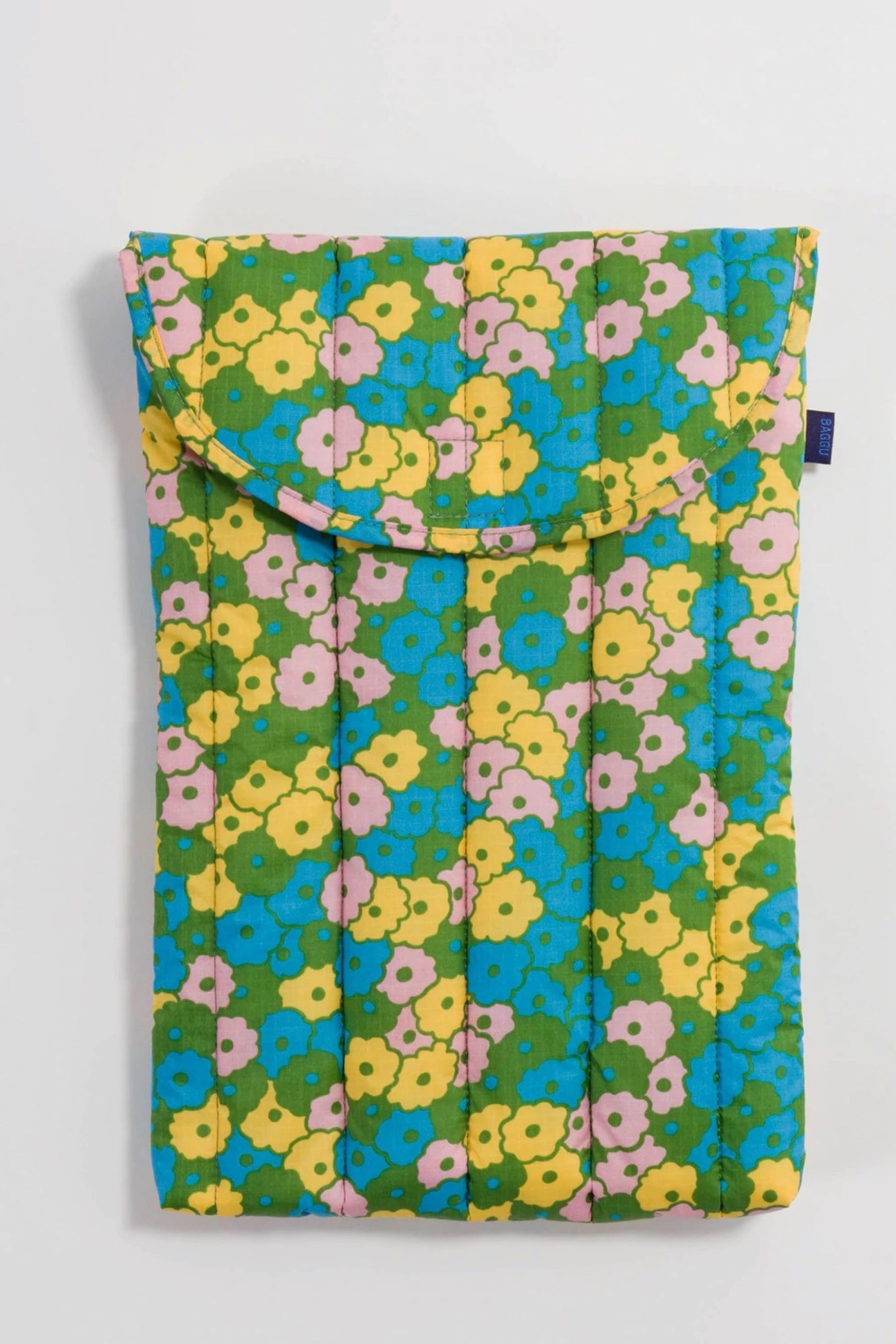 Flowerbed Puffy Laptop Sleeve